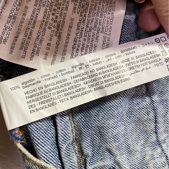Zara 80’S Edition Distressed Acid Wash Denim Button Up Vest, Size 7 - Picture 10 of 12